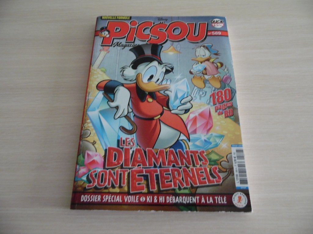 PICSOU MAGAZINE N°589, Enlèvement ou Envoi, Comme neuf, WALT DISNEY, Une BD