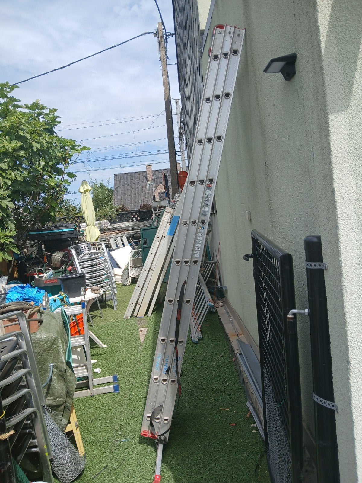aluminium uitschuifbare ladder altrex, Doe-het-zelf en Bouw, Ophalen, Ladder
