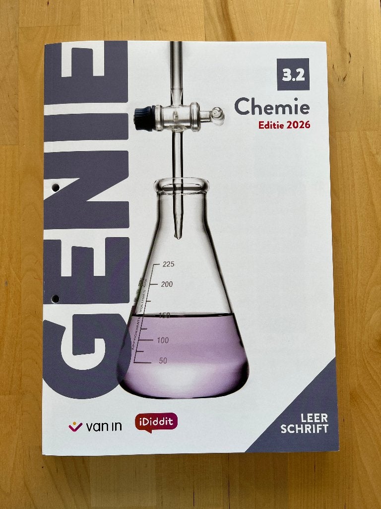 boek chemie genie 3.2 (editie 2026) nieuw, Ophalen of Verzenden, Nieuw, ASO, Scheikunde