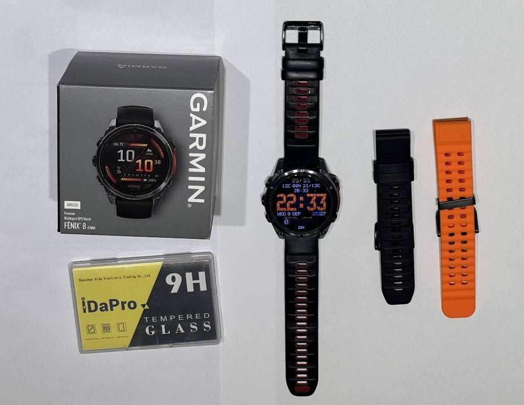 Garmin fenix 8 AMOLED Zwart 47 mm, Bijoux, Sacs & Beauté, Montres de sport, Étanche, Enlèvement ou Envoi, Garmin fenix 8 amoled