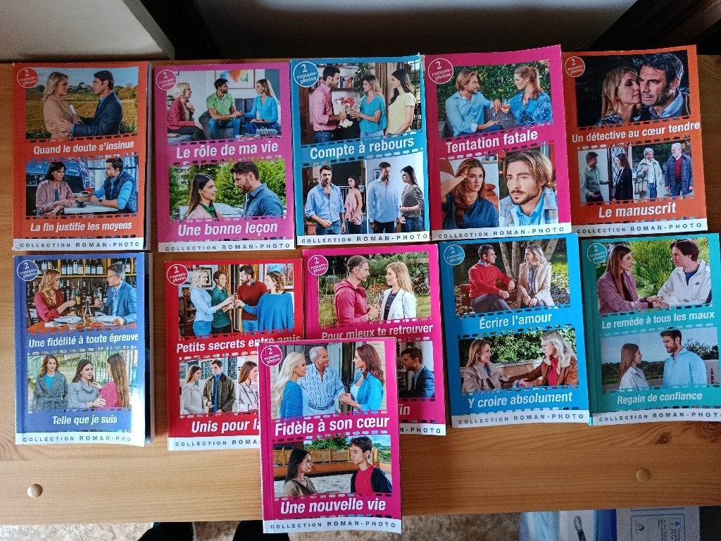11 Romans Photos de poche, 2 histoires par livre! 8,25€/11, Enlèvement ou Envoi, Neuf