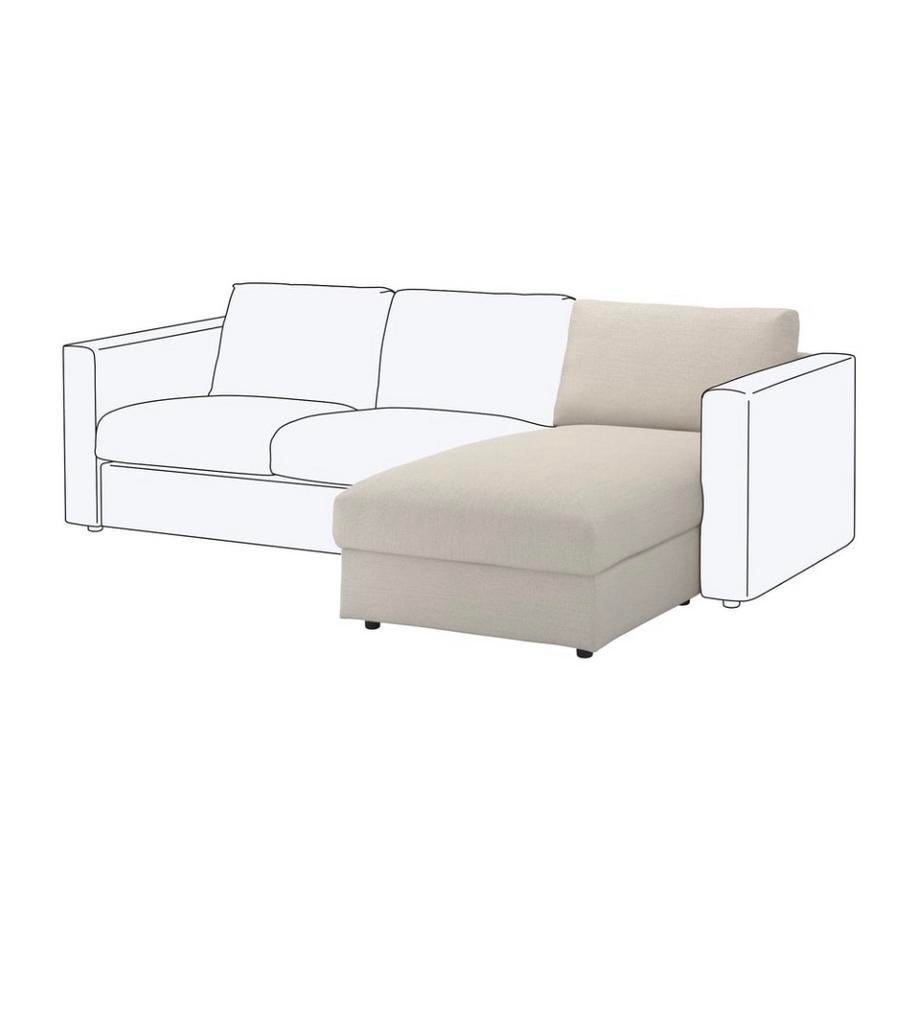 Méridienne IKEA VIMLE gris – comme neuve, Enlèvement, Comme neuf, Gris