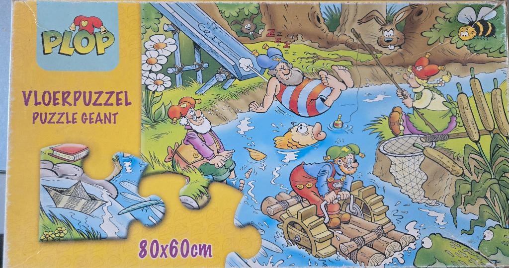 Vloerpuzzel plop, Ophalen, 10 tot 50 stukjes, Gebruikt, 2 tot 4 jaar