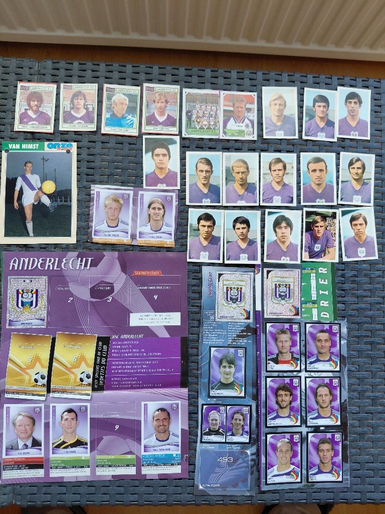 Panini lot RSC ANDERLECHT, Enlèvement ou Envoi, Utilisé, Affiche, Image ou Autocollant