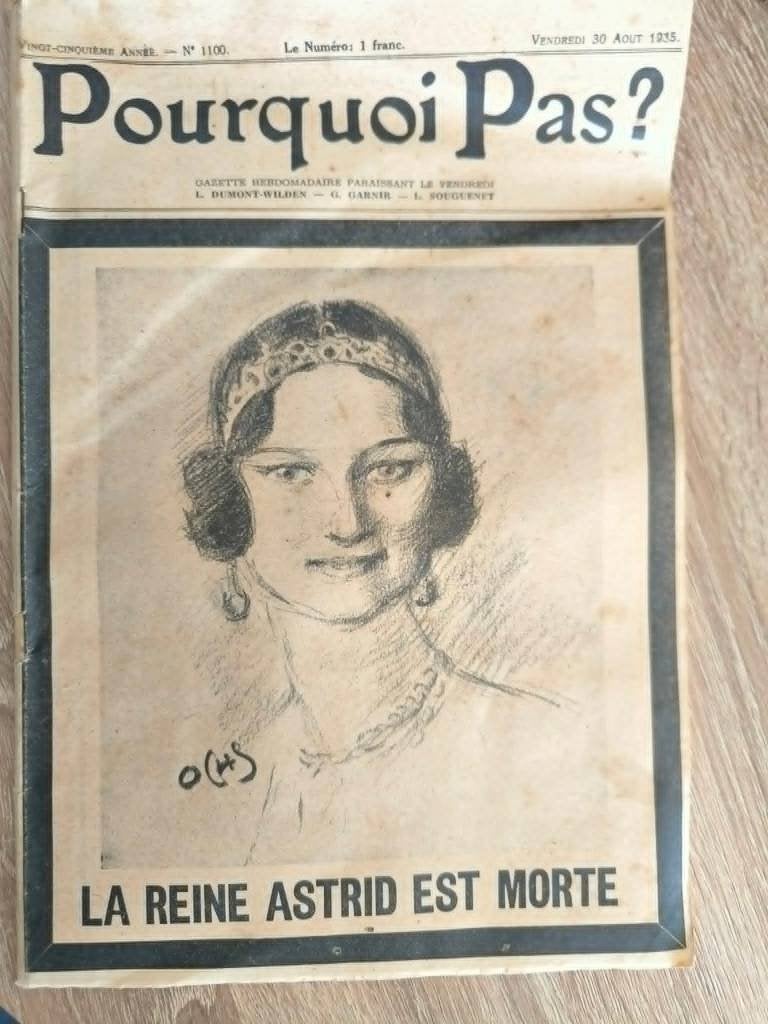 3 originele tijdschriften - Hommage aan Reine Astrid, Boeken, Tijdschriften en Kranten, Ophalen of Verzenden, Gelezen, Krant