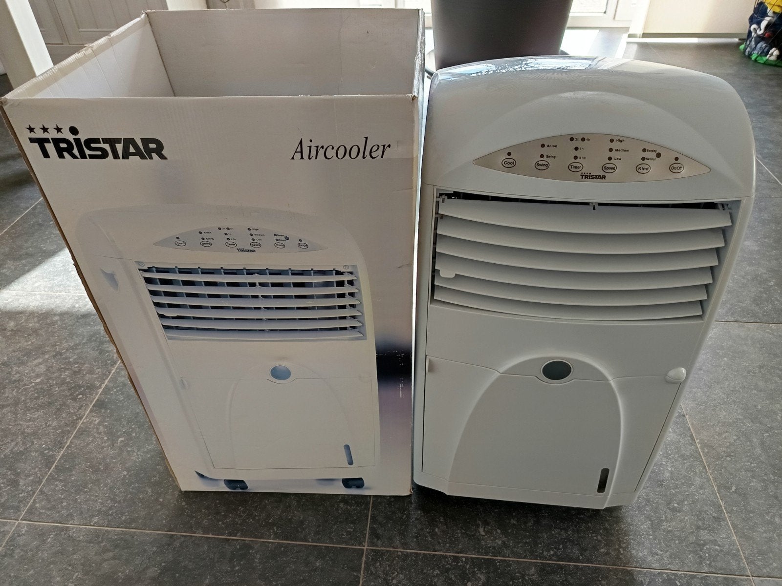 Tristar aircooler en lucht reiniger, Ophalen