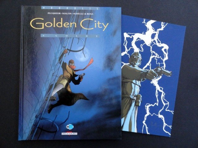 Golden City T4 + XL- Goldy - Malfin - EO2002 - Delcourt, Enlèvement ou Envoi
