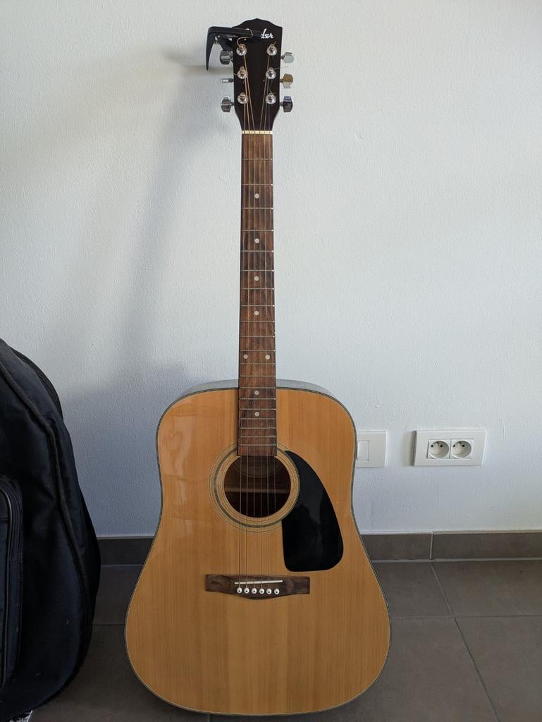 Fender DG3 + gitaar tas + capo, Ophalen of Verzenden