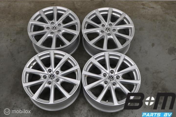 Set 17 inch lichtmetalen velgen W Passat B8 / T-roc Alutec, Gebruikt, Velg(en), 17 inch, Personenwagen