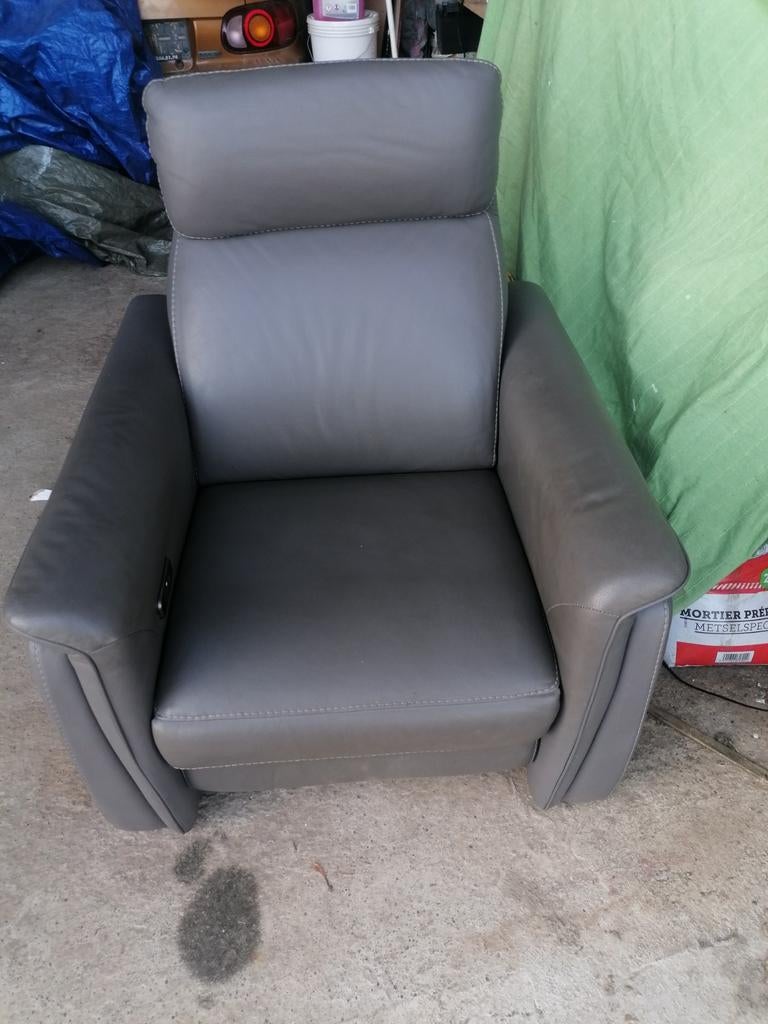 Fauteuil relax zetel électrique, Maison & Meubles, Enlèvement, Cuir