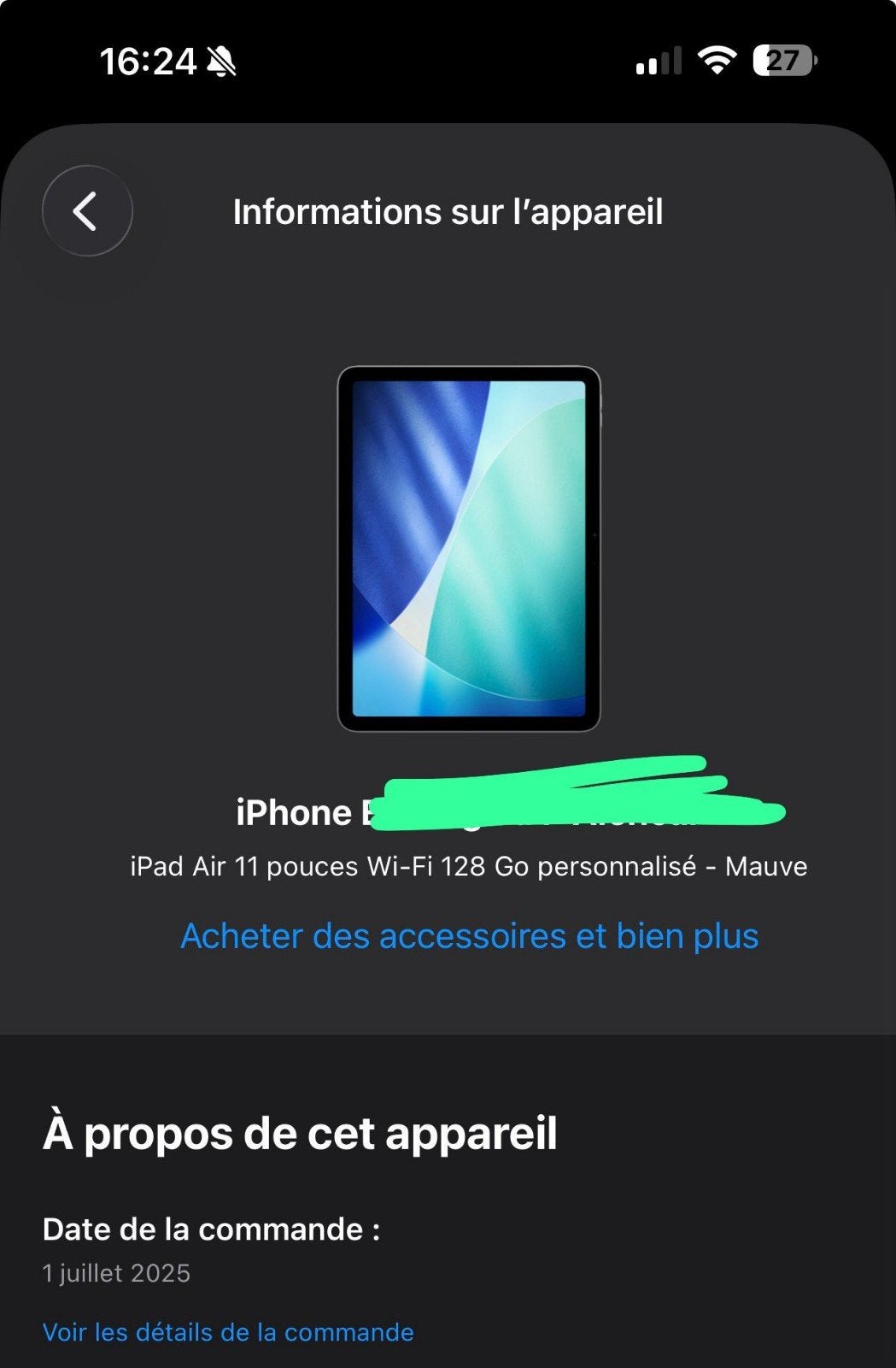 Ipad air 11 uitstekende staat, Enlèvement
