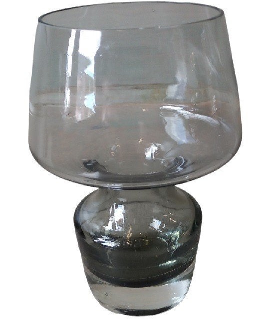 vase en verre vintage. Brillance verte., Enlèvement ou Envoi