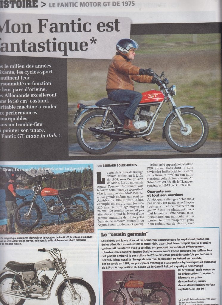 Cyclomoteur Fantic Motor 50 GT collection, Verzenden, Gelezen