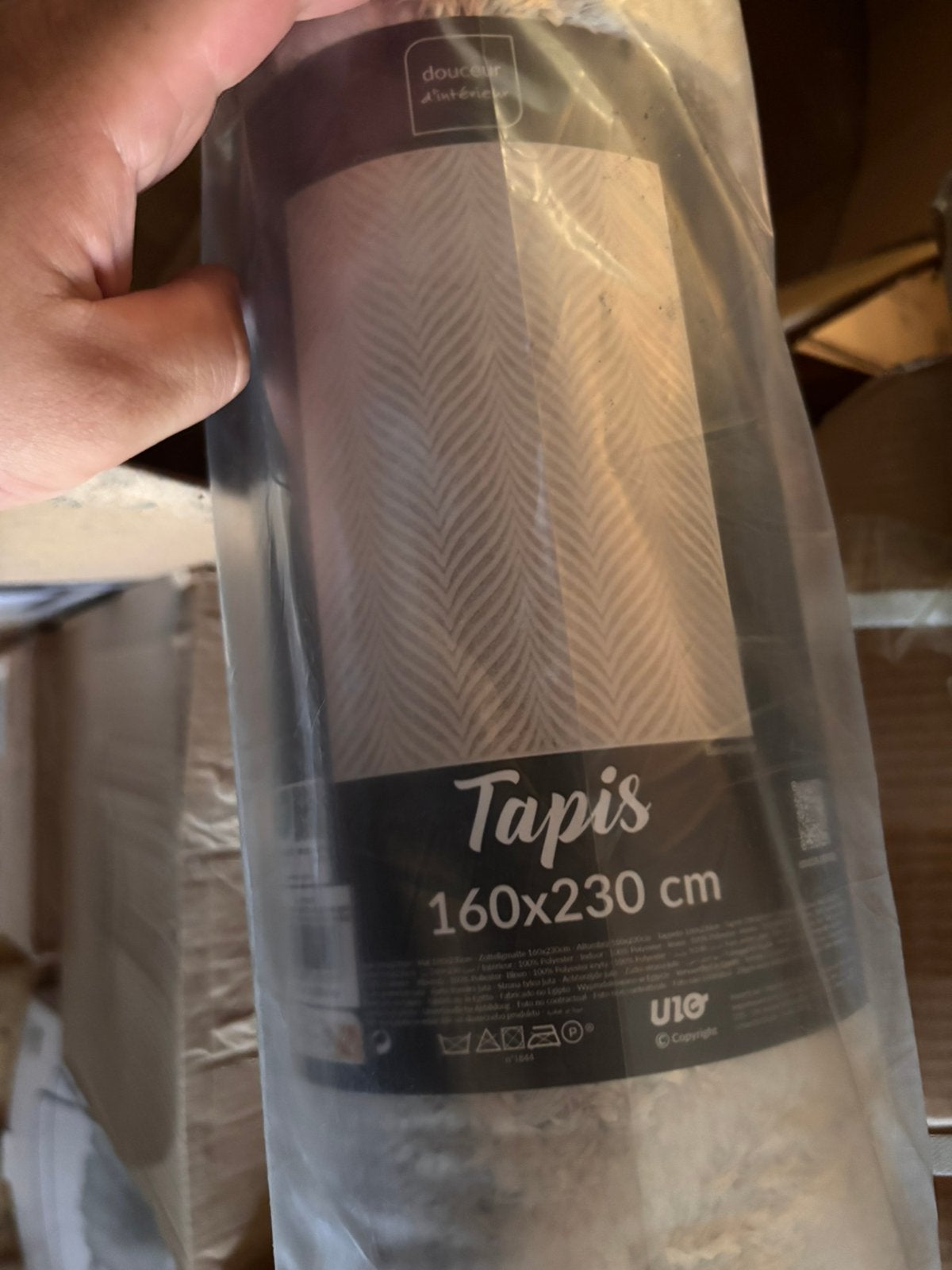 Tapis decoratif XXL 160/230cm, Enlèvement