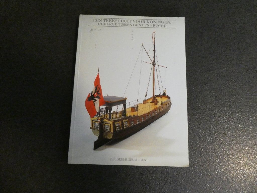De barge tussen Gent en Brugge - trekschuit, Ophalen of Verzenden