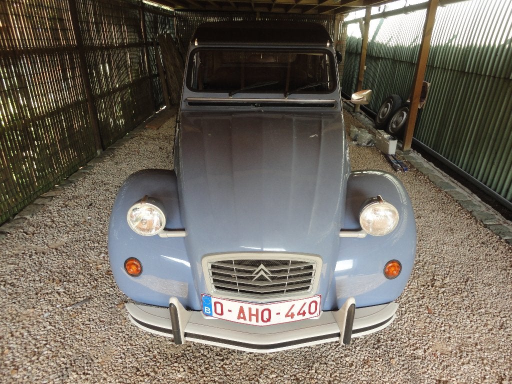 2 CV6 1990 - 1e lak - 60000 km - ORIGINELE STAAT niet gelast, Voorwielaandrijving, 602 cc, Cabriolet, Blauw