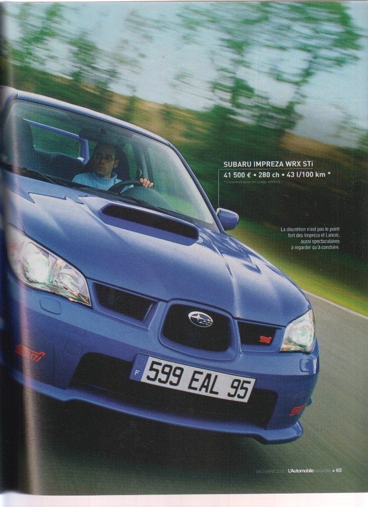 Subaru Impreza WRX STI voiture de collection, Verzenden, Gelezen
