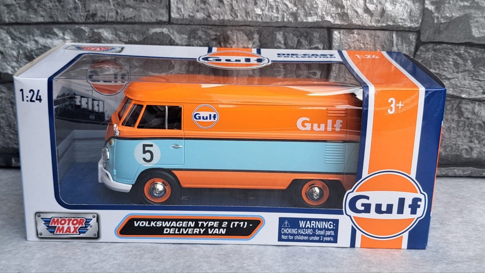Vw Volkswagen combi T1 GULF 1/24ème, Neuf, Enlèvement ou Envoi, Voiture, Motormax