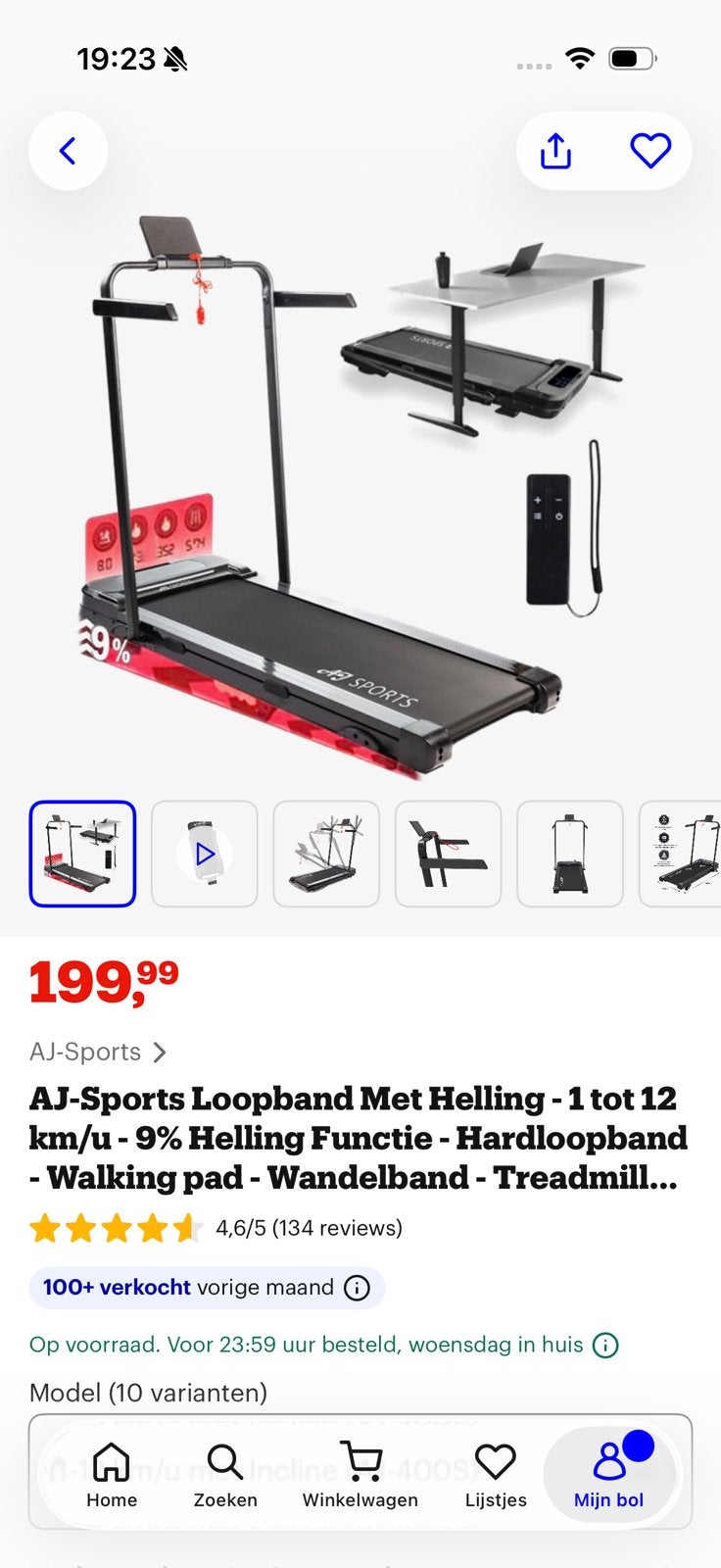 Loopband ( zo goed als nieuws ), Ophalen, Zo goed als nieuw, Loopband
