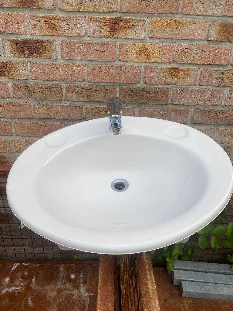 Wastafel, Enlèvement, Utilisé, Verre, Lavabo