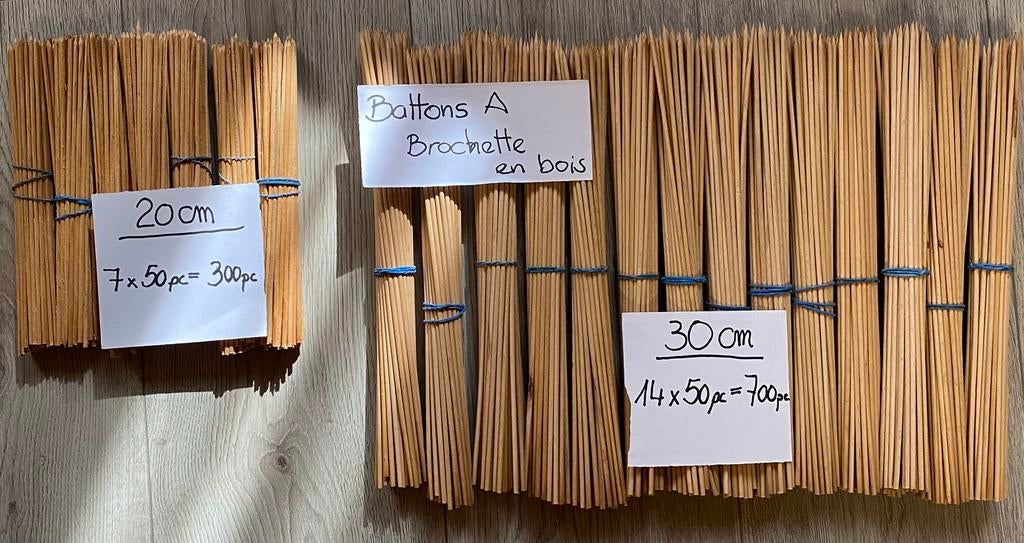 1.040 brochettes en bois bambou prix : 9€, Maison & Meubles, Enlèvement ou Envoi, Neuf