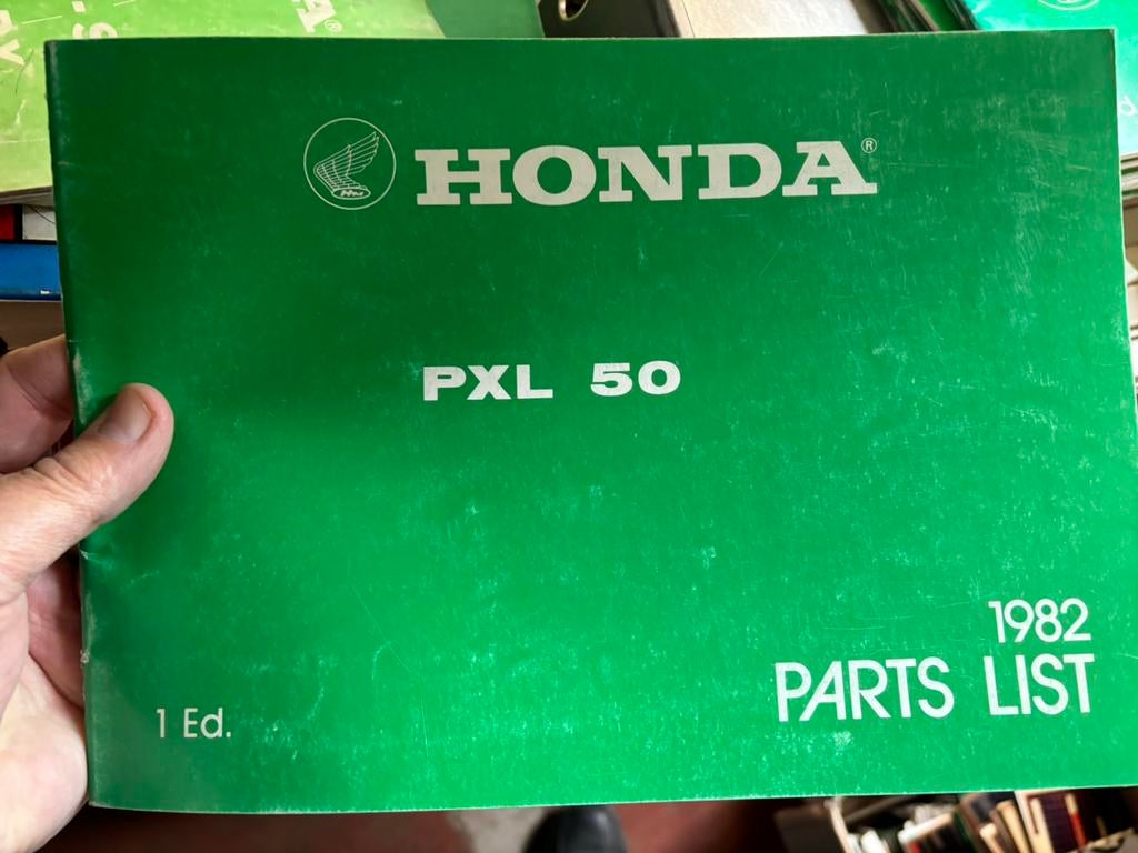 Onderdelenboek Honda PXL50, Motoren, Ophalen of Verzenden, Honda