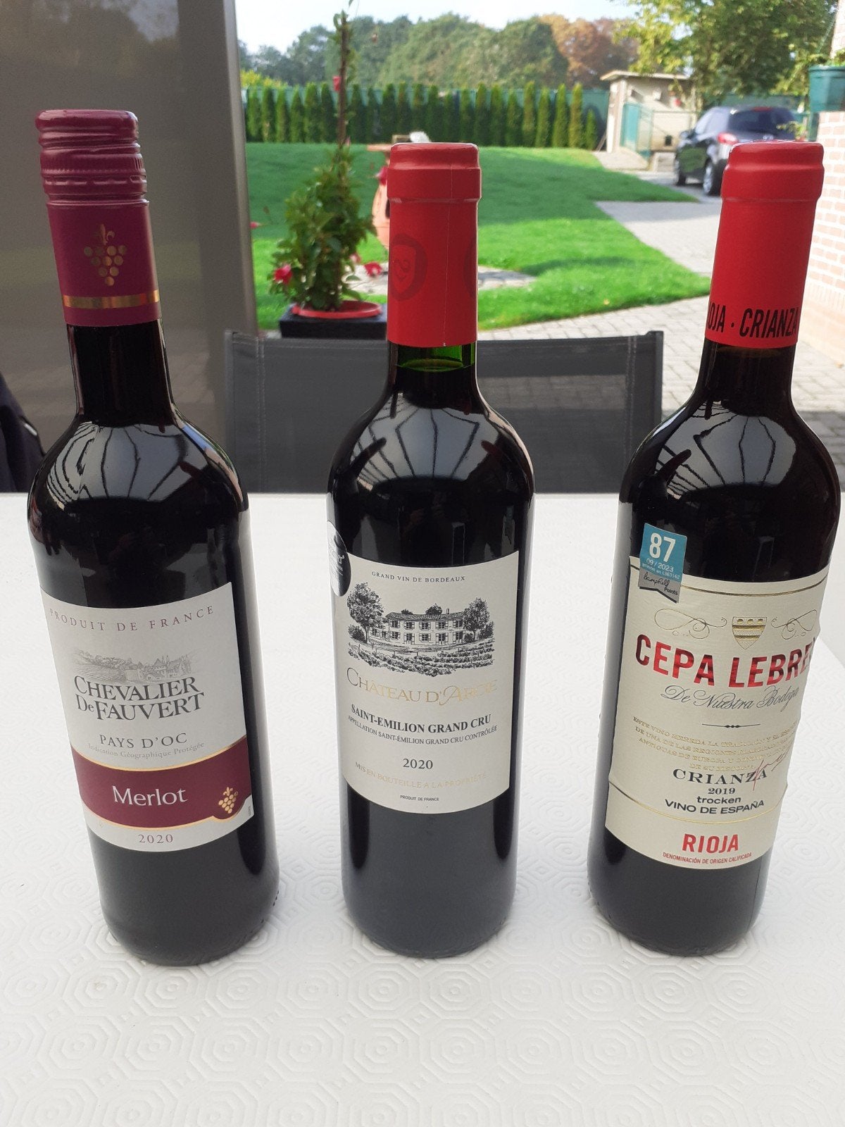 Rode wijn (3) 75cl, Collections, Enlèvement, Neuf, Vin rouge, Pleine