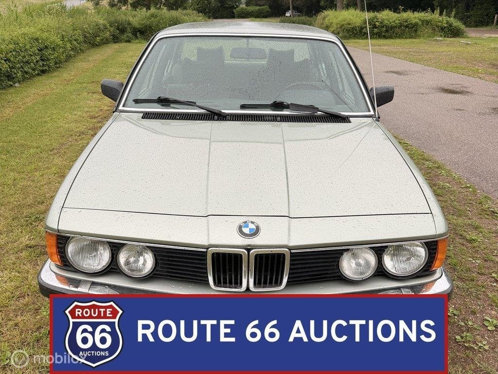 BMW 728i | 1983 | Route 66 Auctions, Auto's, Zwart, Bedrijf, Handgeschakeld, Overige carrosserie