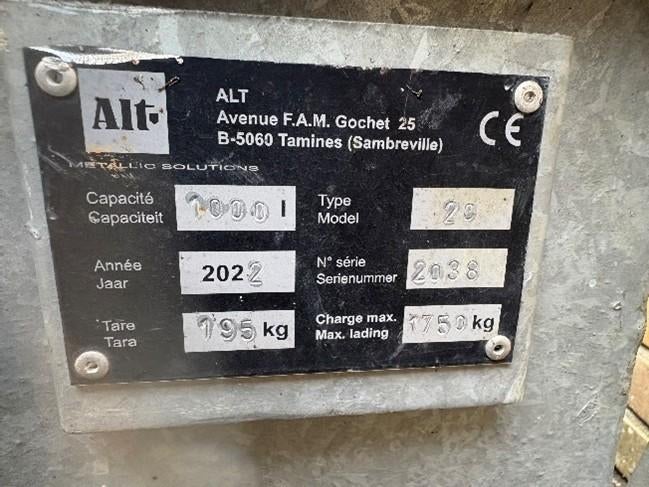 Kipbak - Alt 1000l, Zakelijke goederen, Ophalen