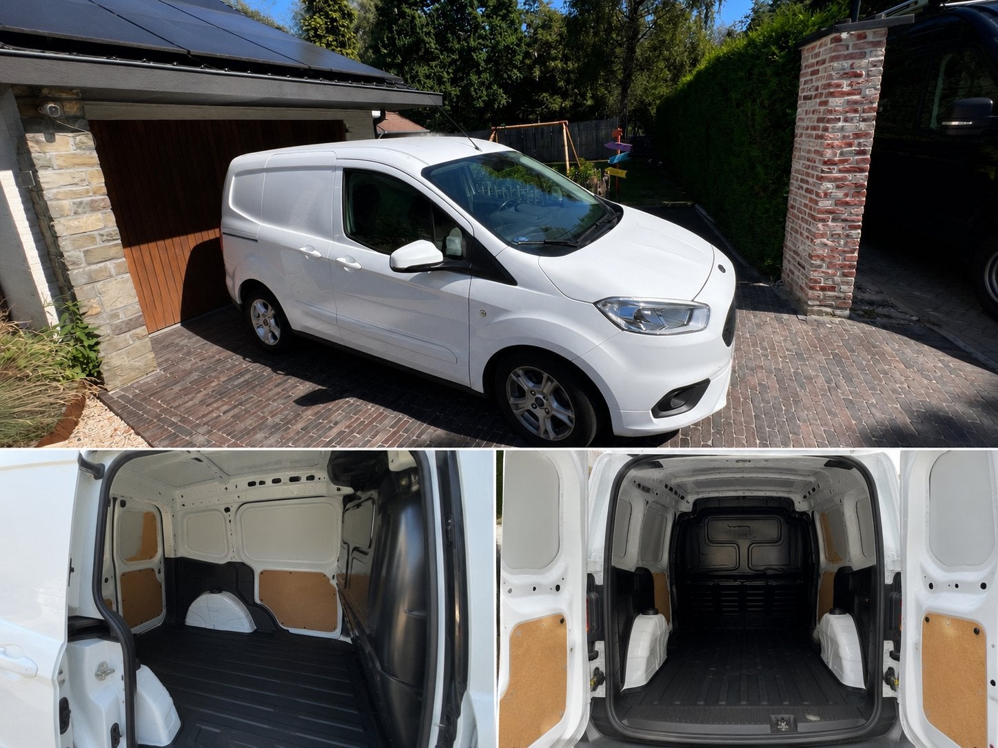 Transit Courier, Auto's, Voorwielaandrijving, Stof, Wit, Handgeschakeld