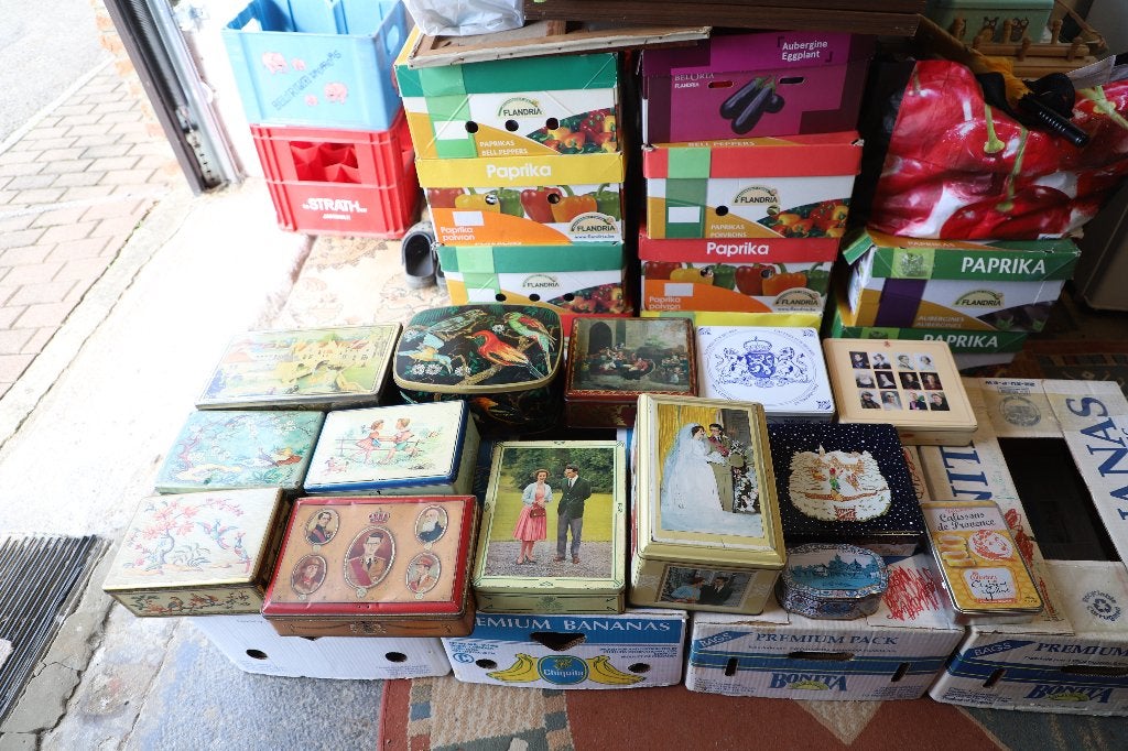 Boîte en métal, Collections, Enlèvement, Utilisé, Biscuits