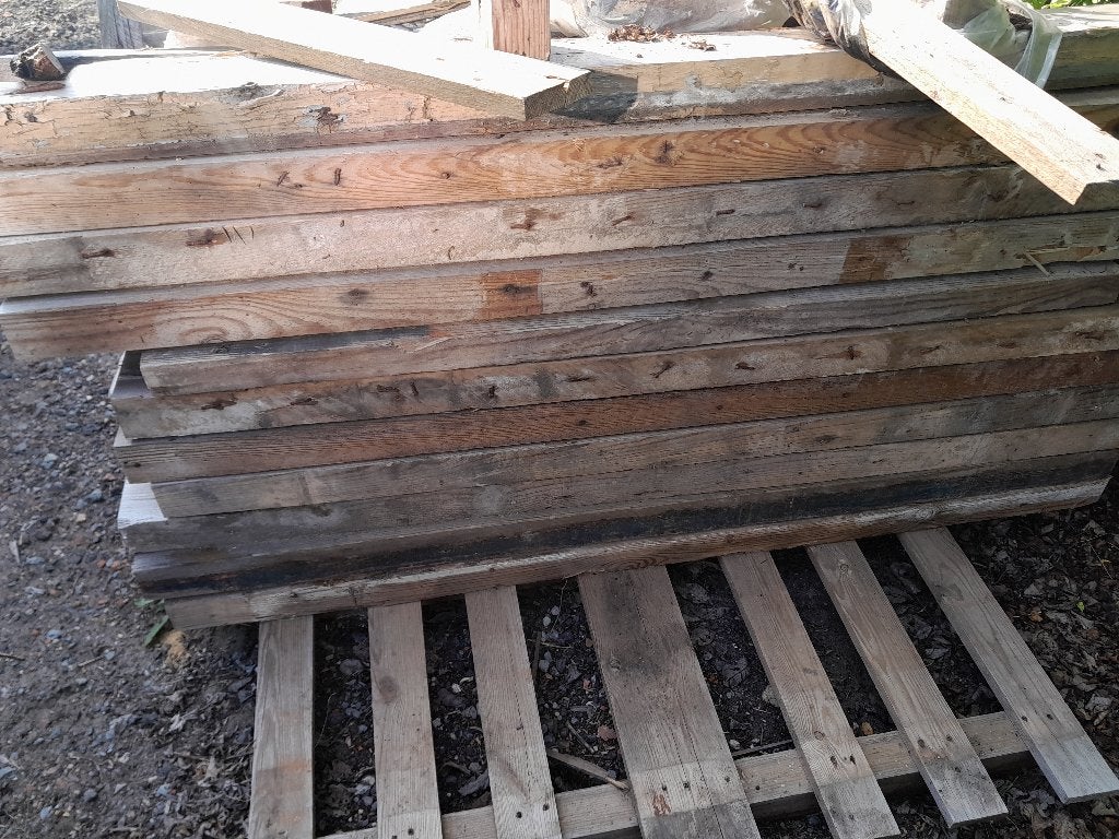 Hout, Doe-het-zelf en Bouw, Ophalen, Gebruikt, Grenen, 50 mm of meer