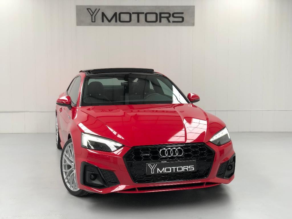 AUDI A5 40 TFSI QUATTRO S-TRONIC 3X S-LINE COUPE TOIT PANO, Autos, Audi, Rouge, Achat, Euro 6, Entreprise