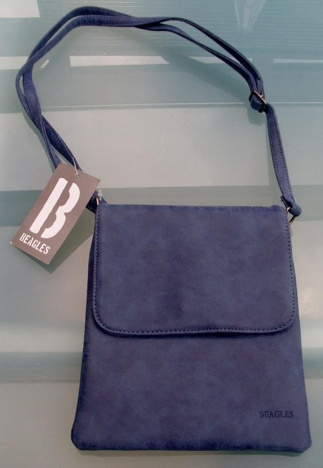 Nieuwe blauwe handtas van Beagles met omslag, Ophalen of Verzenden, Nieuw, Blauw
