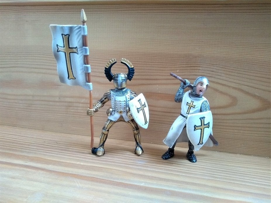 PAPO figurines - chevalier teutoniques, Enlèvement, Utilisé