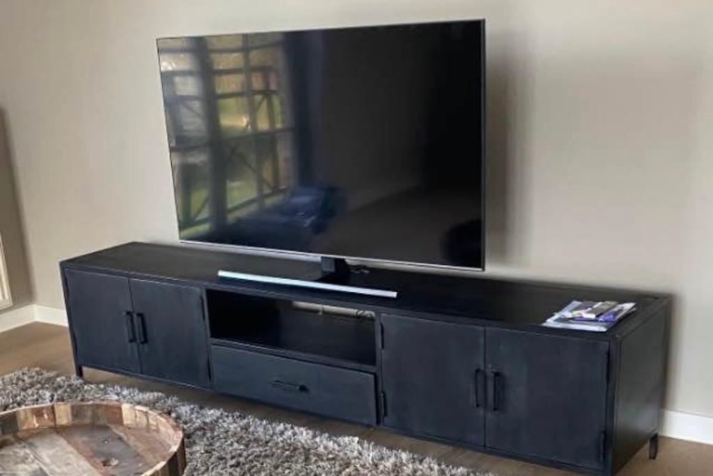 Tv kast mangohout, Huis en Inrichting, Ophalen, Zo goed als nieuw, 200 cm of meer, Minder dan 100 cm