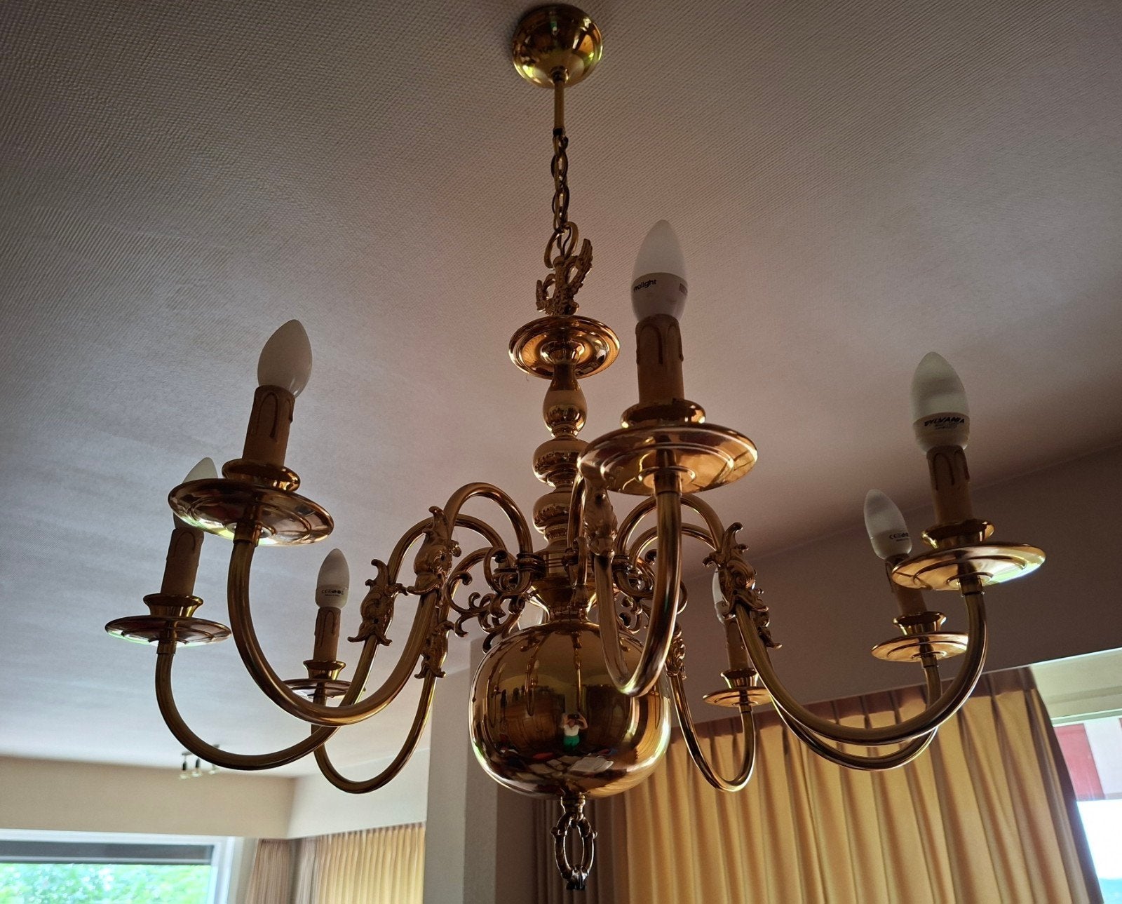 Messing luchter, Huis en Inrichting, Ophalen