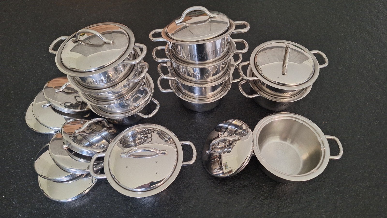 Kleine Berghoff serveerpotjes, Ophalen