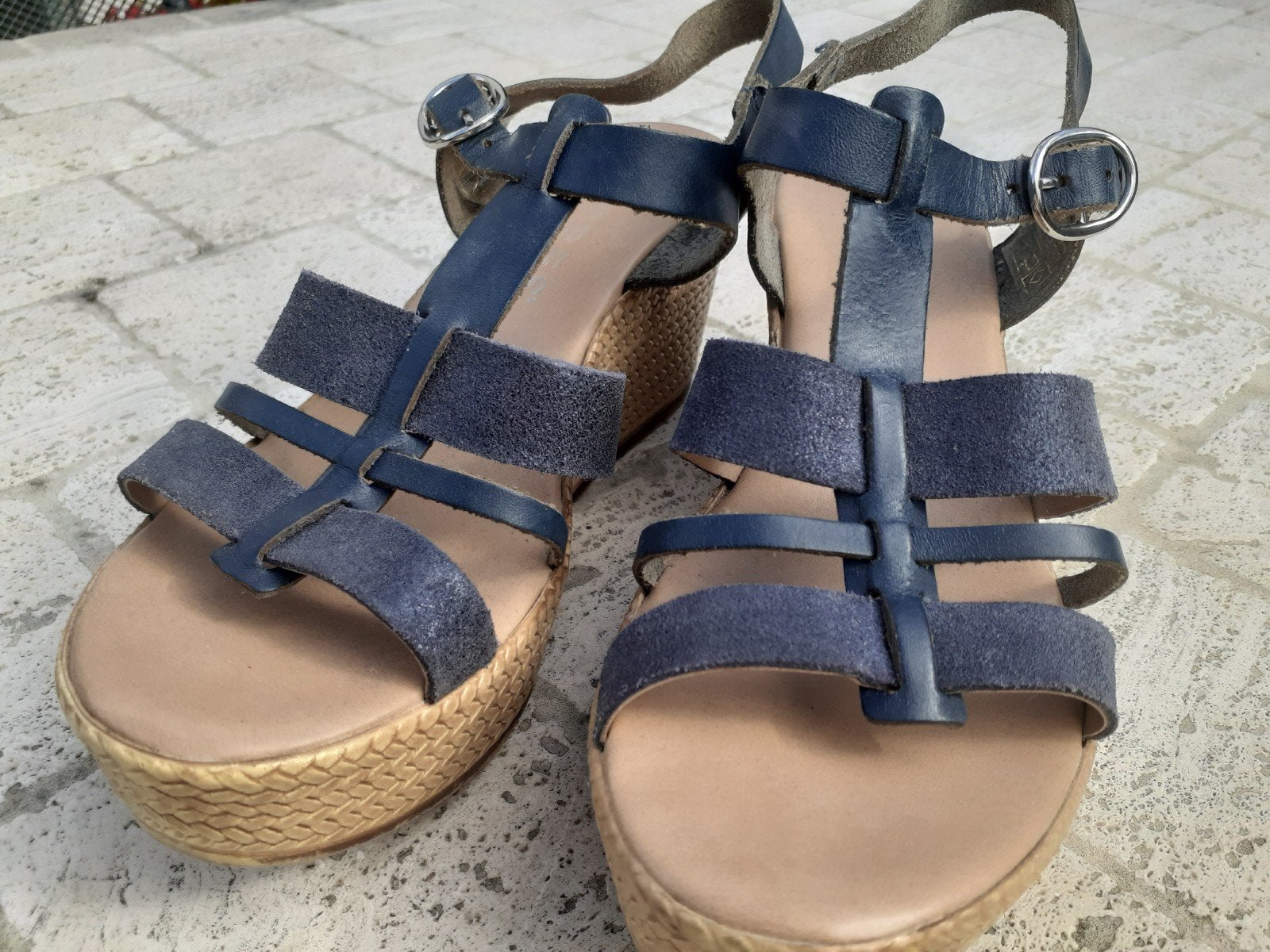 sandales bleu marine size 36 - marque Cyprès, Cyprès, Enlèvement, Porté, Bleu
