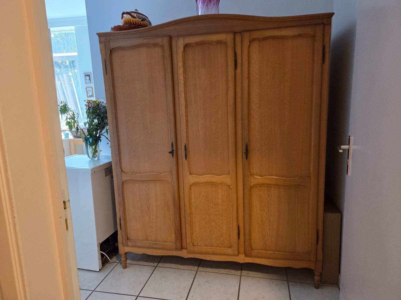 garde robe bois 3 portes, Enlèvement, Autres essences de bois