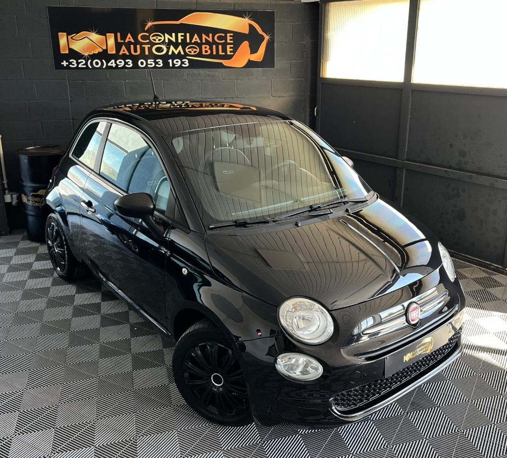 Fiat 500 1.2i 1er Propriétaire Garantie 12 Mois, Autos, Fiat, 1242 cm³, Euro 6, Noir, Berline