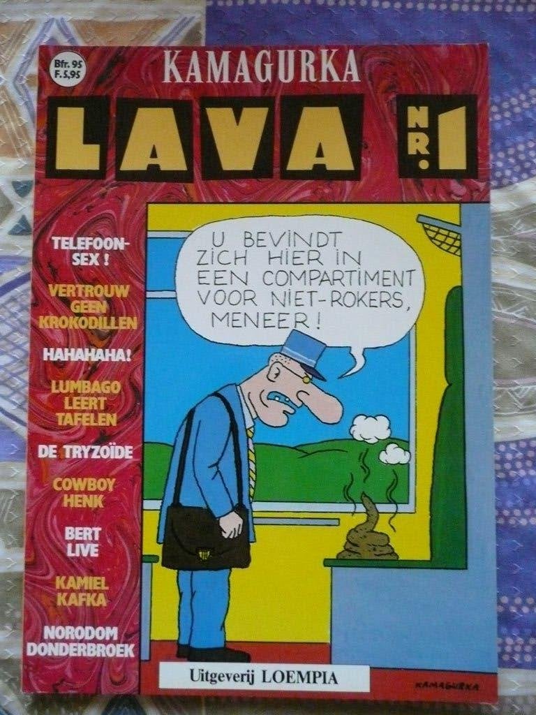 COWBOY HENK LAVA 1 - ENIGE DRUK 1987 NIEUWSTAAT, Boeken, Eén stripboek, Nieuw, Ophalen of Verzenden, Kamagurka