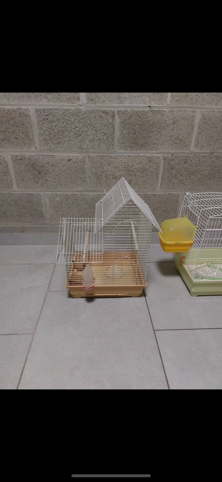 Lot de 2 cages à oiseaux avec accessoires complets, Animaux & Accessoires, Enlèvement, Utilisé, Volière