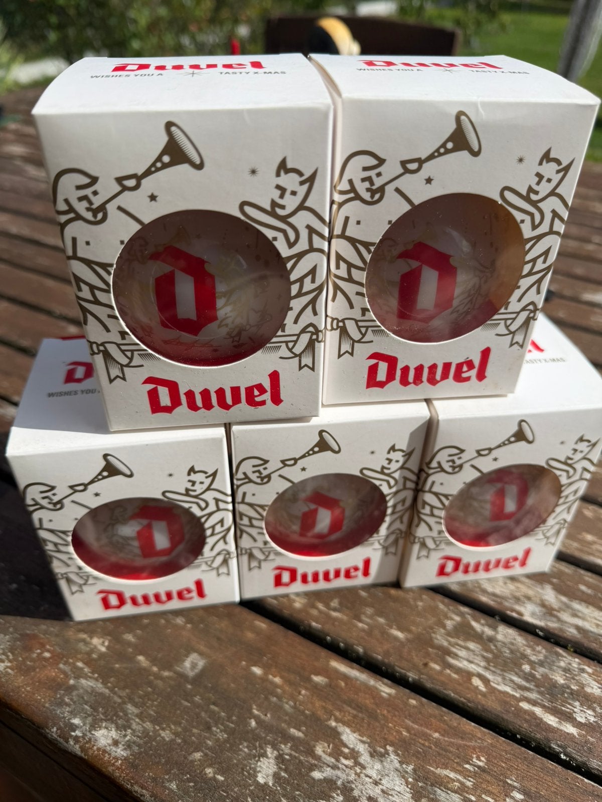5 Duvel kerstballen, Diversen, Ophalen of Verzenden, Nieuw