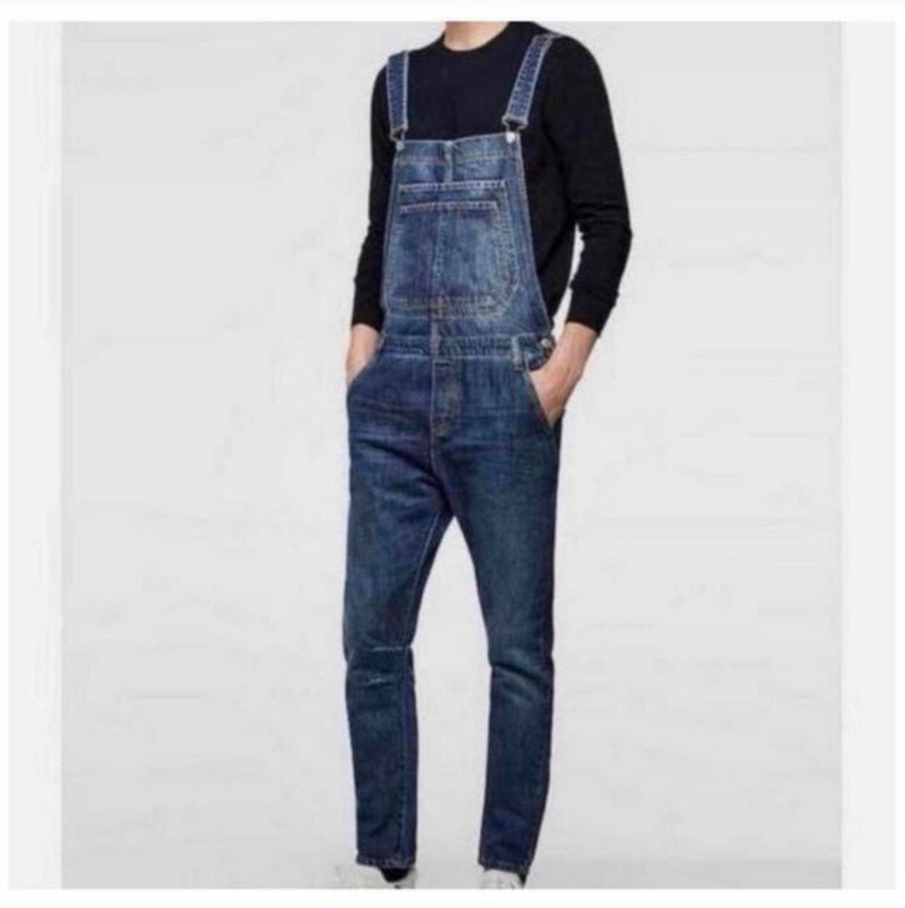 Tissu en jean Zara All Over Blue Slim Denim homme, taille M, Vêtements | Hommes, Enlèvement ou Envoi, Comme neuf