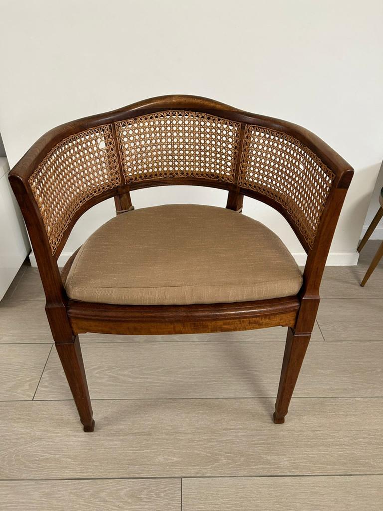 vintage Faaborg-stoel, Huis en Inrichting, Stoelen, Ophalen, Bruin, Hout, Zo goed als nieuw