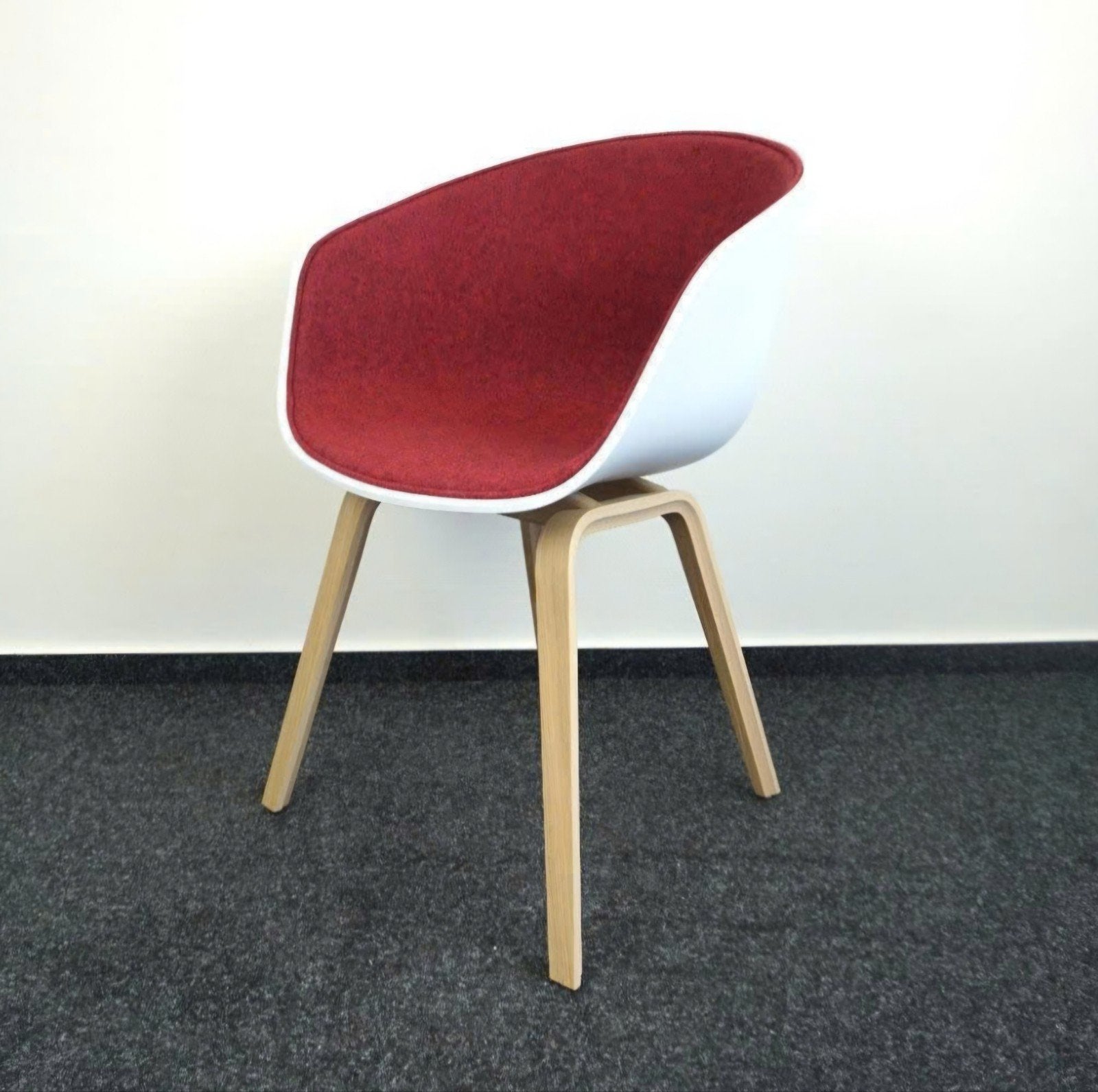 Chaise design HAY About a Chair AAC 22 | Red Melange, Comme neuf, Enlèvement, Blanc, Bois