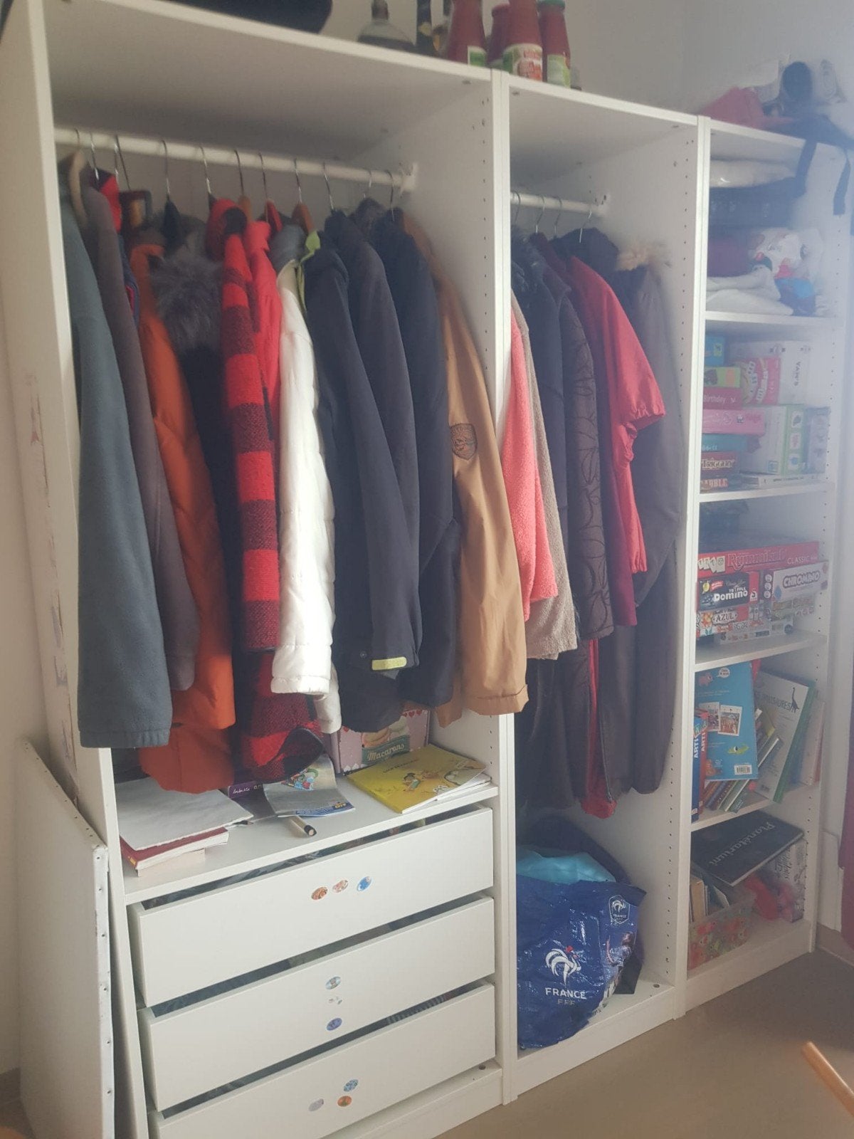 Dressing IKEA module Dressing 3 éléments 
L : 175 cm Pr : 58, Enlèvement, Utilisé