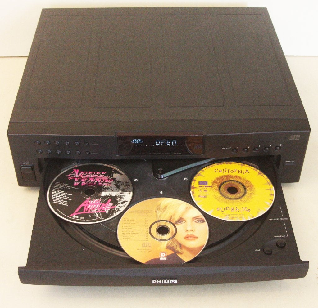 Philips CDC745 CD-Speler Voor 5 CD's / Met Shuffle Functie, Audio, Tv en Foto, Cd-spelers, Ophalen of Verzenden, Zo goed als nieuw