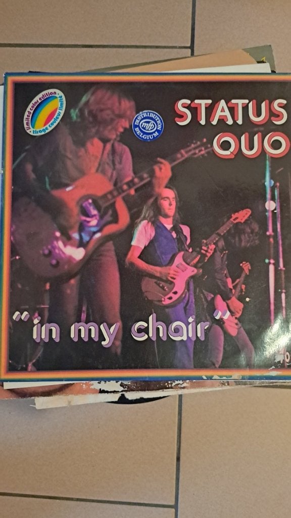 vinyl bleu Status Quo 'in my chair, Enlèvement ou Envoi